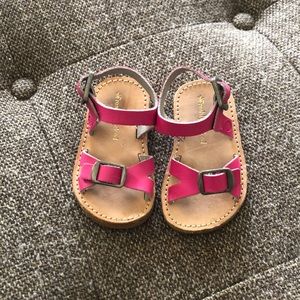 FRESHLY PICKED size 3 Carmel hot pink sandals
